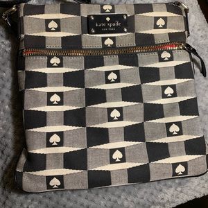 Kate Spade Cross Body with embroidered Spades